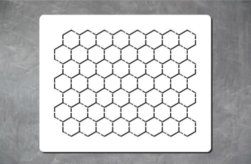 Spachtelschablone "Hexagon"